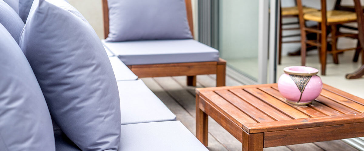 Patio Furniture set up ready for spring.