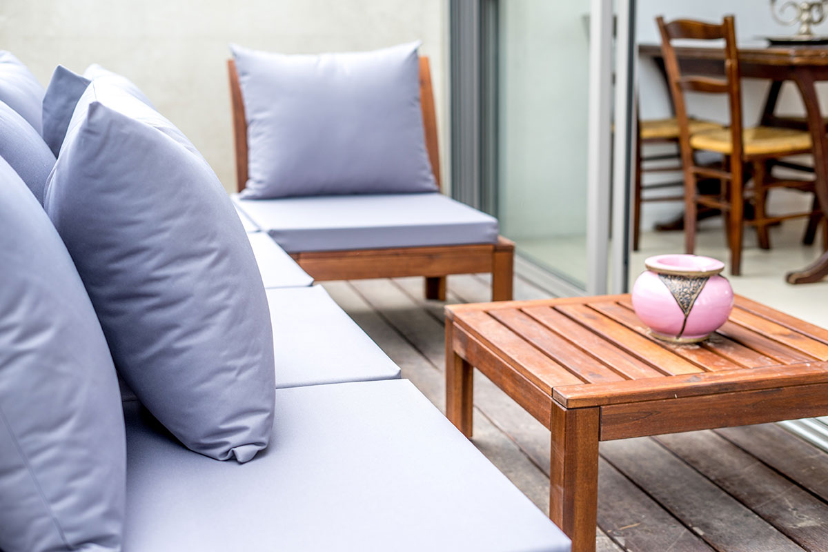 Patio Furniture set up ready for spring.