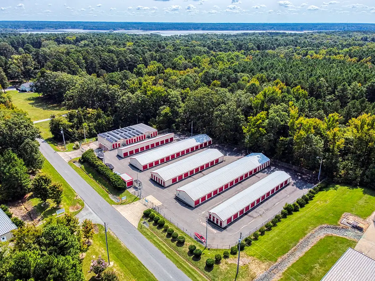 Self Storage in Chapel Hill and Chatham County: A Local Guide for the 15-501 Corridor 3 Aerial view of MyPlace Self Storage in Chapel Hill, NC near Jordan Lake and the 15-501 corridor.