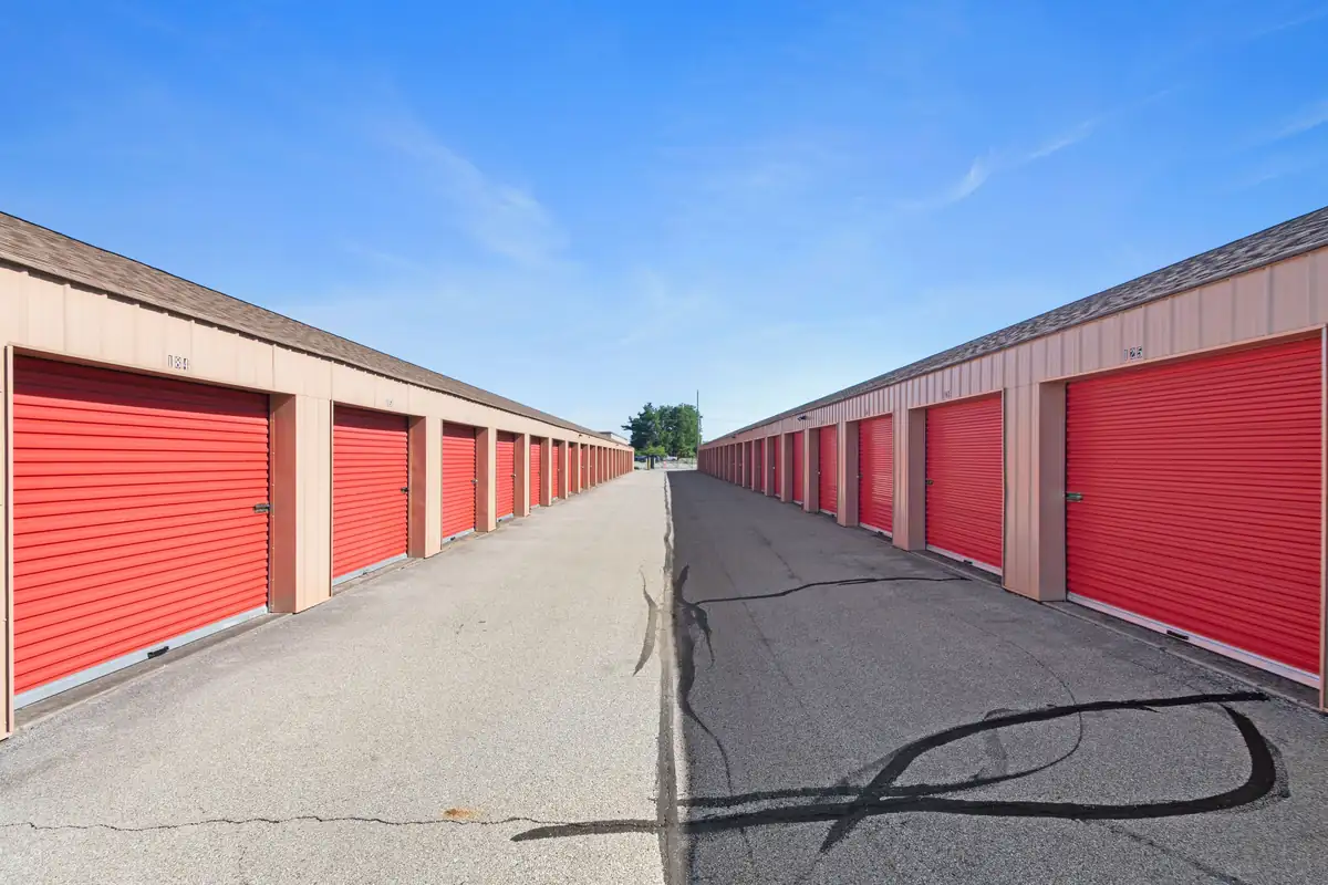 Drive up storage units at MyPlace Self Storage in Franklin, IN.