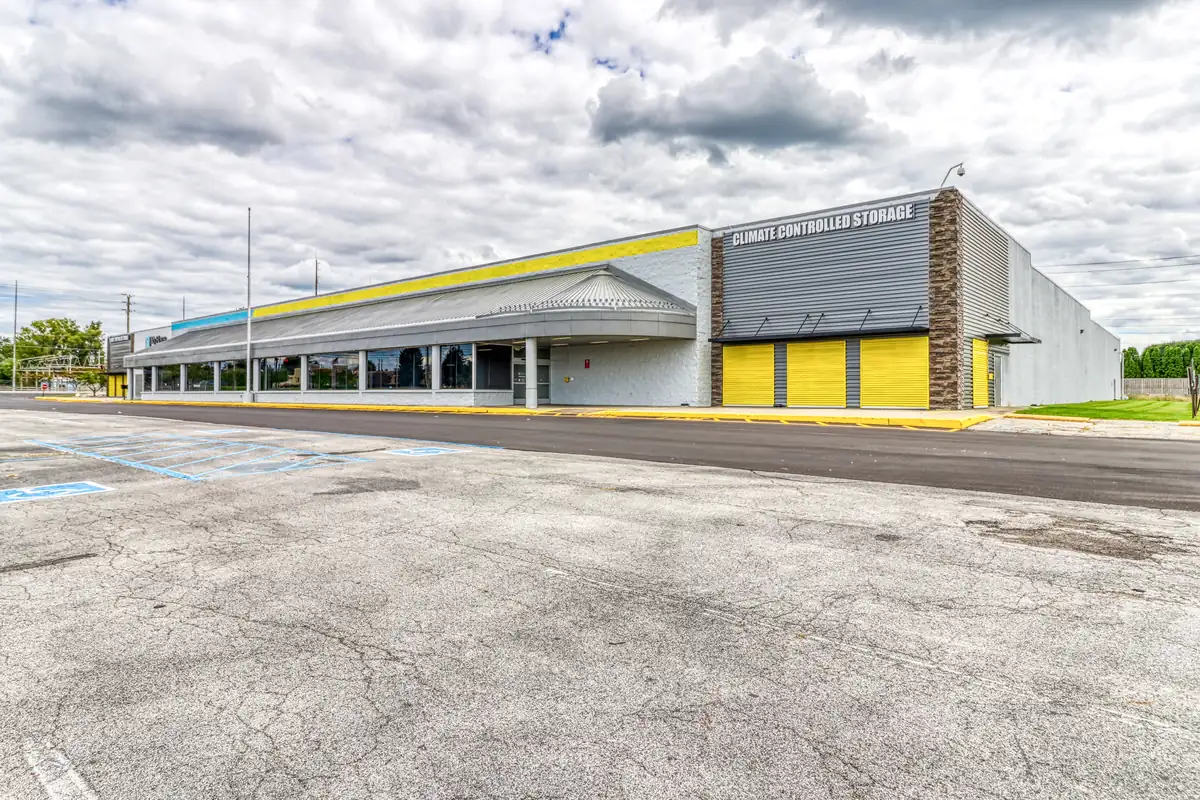 Exterior of the climate-controlled storage building at MyPlace Self-Storage on E Washington Street.