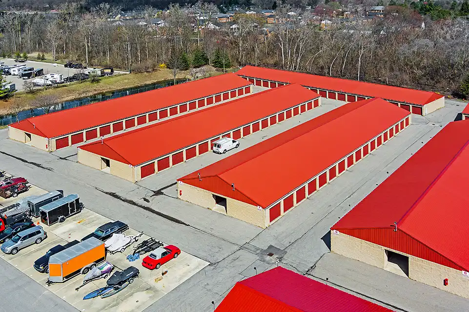 Photo of the MyPlace Self Storage location in Plymouth, MI on Haggerty Rd.