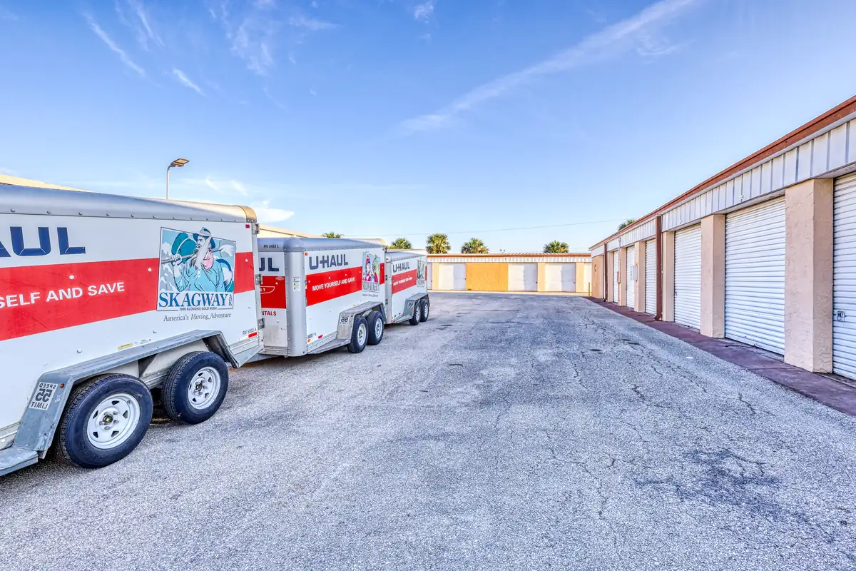Moving truck and trailer rentals available on site at MyPlace Self-Storage in Punta Gorda, FL.