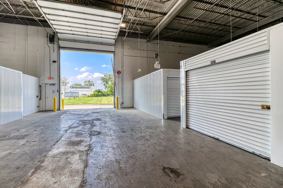Vehicle drive-in access to climate-controlled units at MyPlace Self-Storage on N Fearing Blvd.